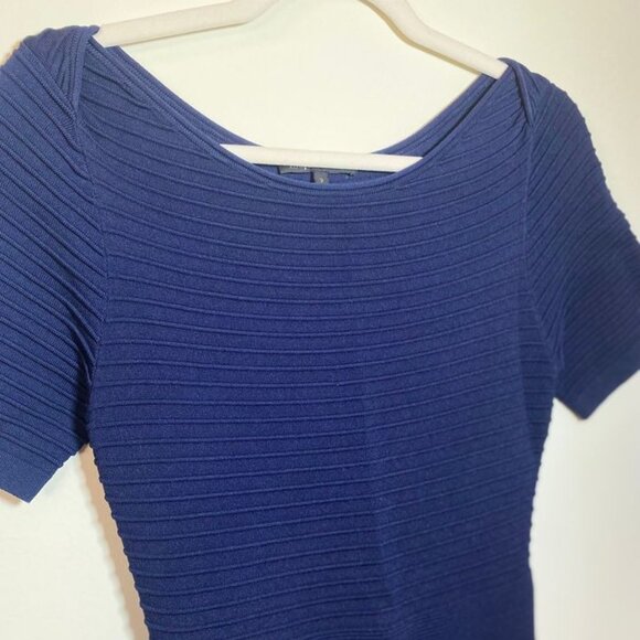 Maje Striped Midi Dress - Size 2 Small - Picture 3 of 5